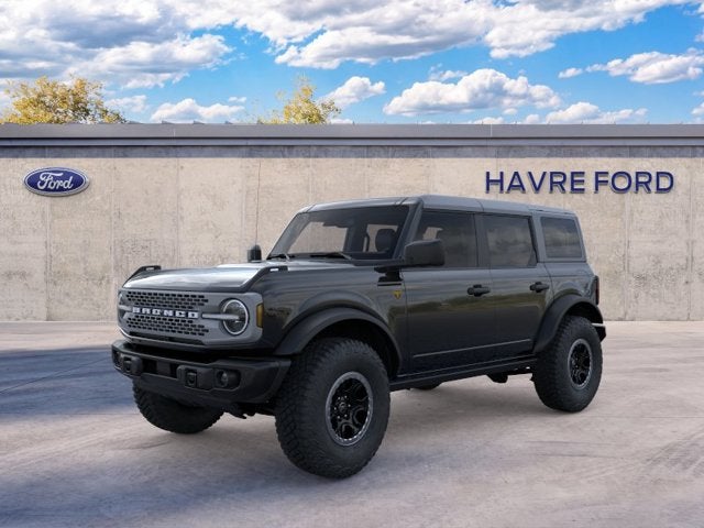 2026 Ford Bronco Badlands in Shadow Black — front three-quarter view