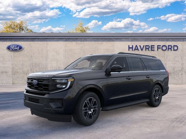 2026 Ford Expedition Max MAX Active in Agate Black Metallic — front three-quarter view