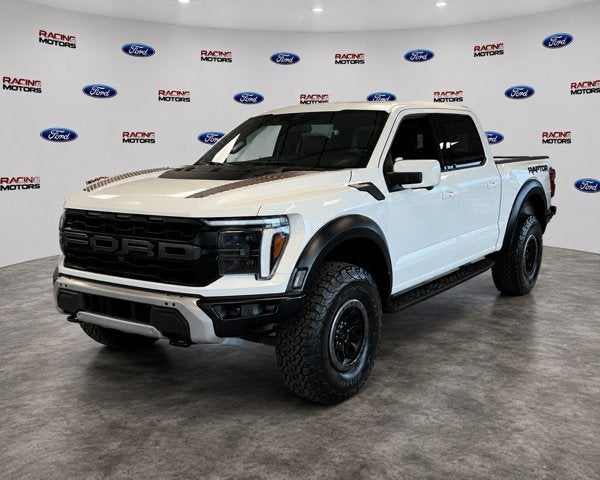 2026 Ford F-150 Raptor in Oxford White — front three-quarter view