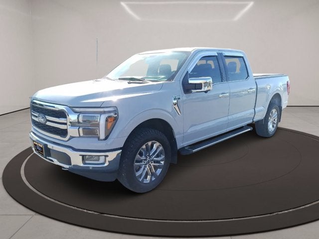 2024 Ford F-150 Lariat in Gray — front three-quarter view