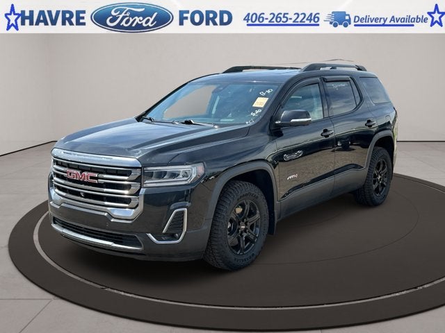 2021 GMC Acadia AT4 in Black — front three-quarter view
