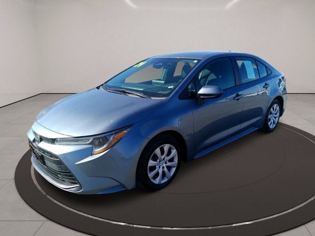 2024 Toyota Corolla LE in Gray — front three-quarter view