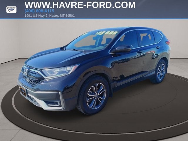 2022 Honda CR-V EX in Crystal Black Pearl — front three-quarter view